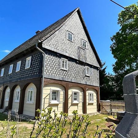 Ferienhaus Hexe Mit Whirlpool, Sauna, Garten Villa Großschönau Eksteriør bilde