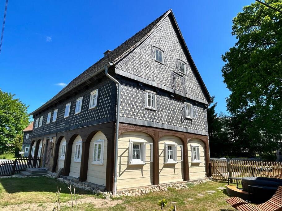 Ferienhaus Hexe Mit Whirlpool, Sauna, Garten Villa Großschönau Eksteriør bilde