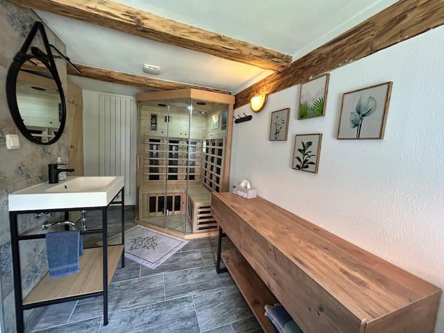 Ferienhaus Hexe Mit Whirlpool, Sauna, Garten Villa Großschönau Eksteriør bilde