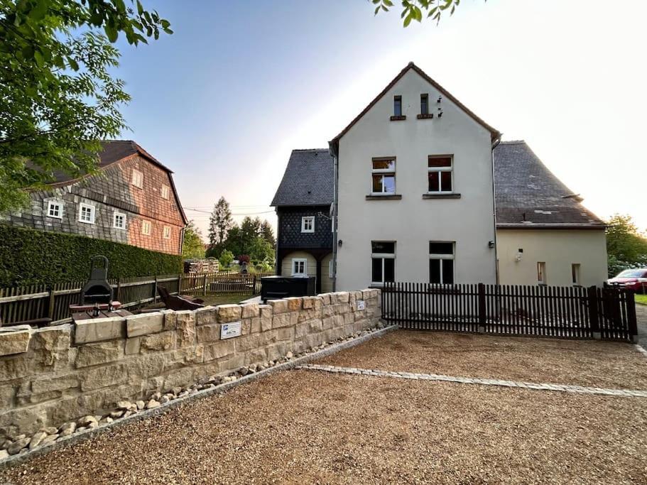 Ferienhaus Hexe Mit Whirlpool, Sauna, Garten Villa Großschönau Eksteriør bilde