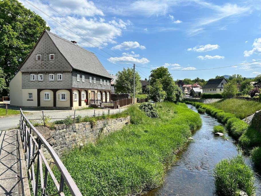 Ferienhaus Hexe Mit Whirlpool, Sauna, Garten Villa Großschönau Eksteriør bilde